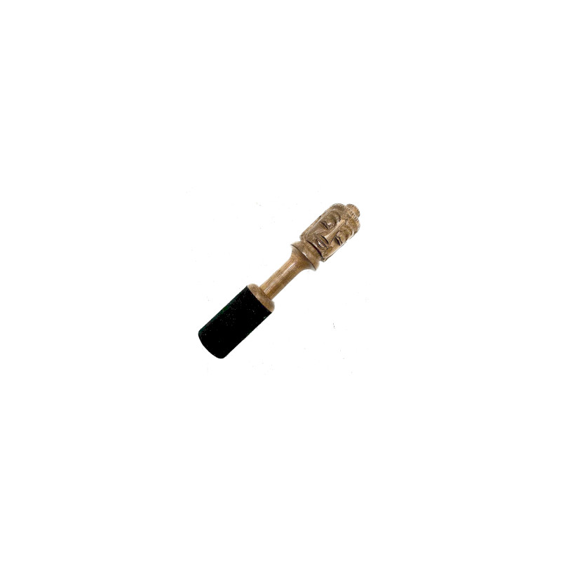 Drevená Palička - 14 cm - Vyrezávaný Budha