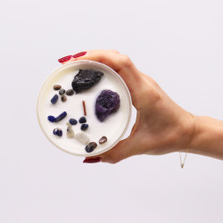 Čakrové Sviečky s Drahými Kameňmi - Čakra Solar Plexus