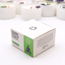 Čakrové Sviečky s Drahými Kameňmi - Srdcová Čakra