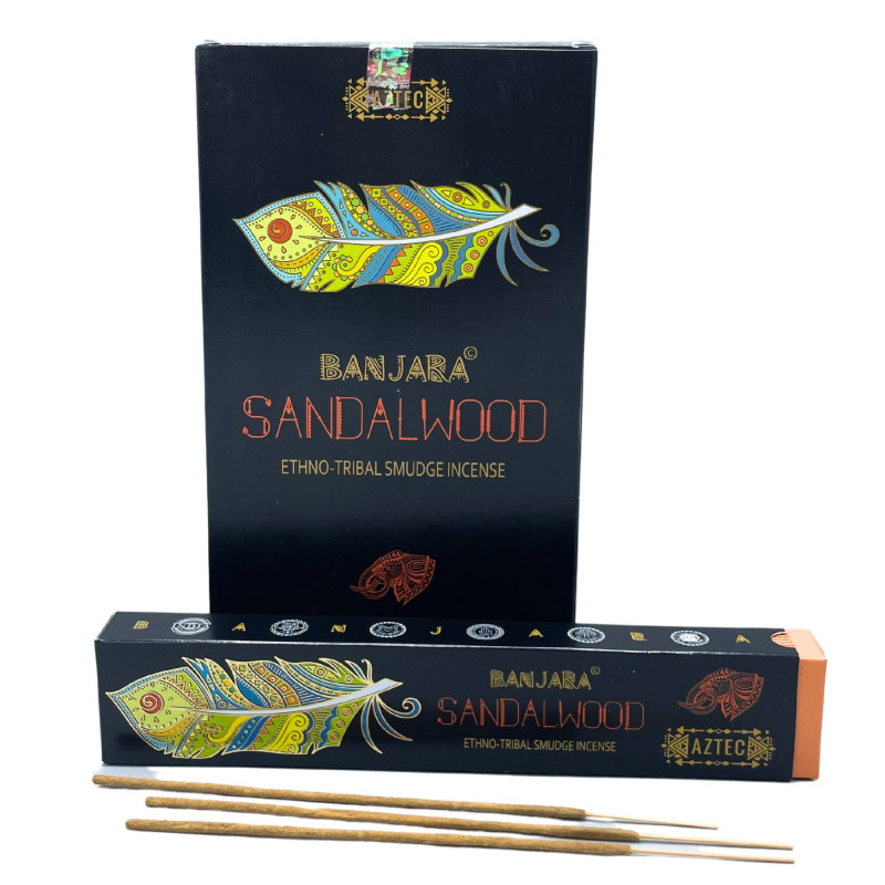 12x Banjara Tribal Tyčinky - Santalové Drevo