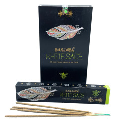 12x Banjara Tribal Tyčinky - Biela Šalvia