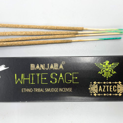 12x Banjara Tribal Tyčinky - Biela Šalvia