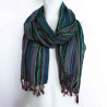 10x Indické Boho Šatky - 50x180 cm - Odtiene Fialovej