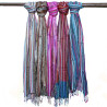 10x Indické Boho Šatky - 50x180cm - Odtiene Modrej