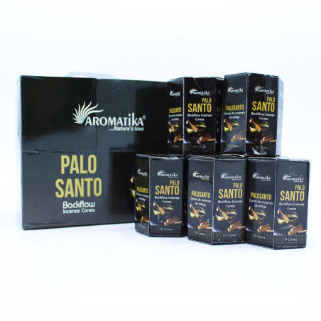 12x Balenie 10 kusov Masala Vonných Kužeľov Tečúci Dym - Palo Santo