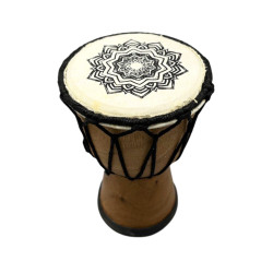 Ručne Vyrobený Bubon Djembe - Výška 15 cm