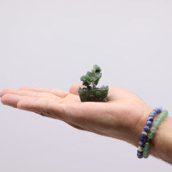 12x Mini Stromčeky z Drahých Kameňov na Orgonitovej Základni - Zelený 