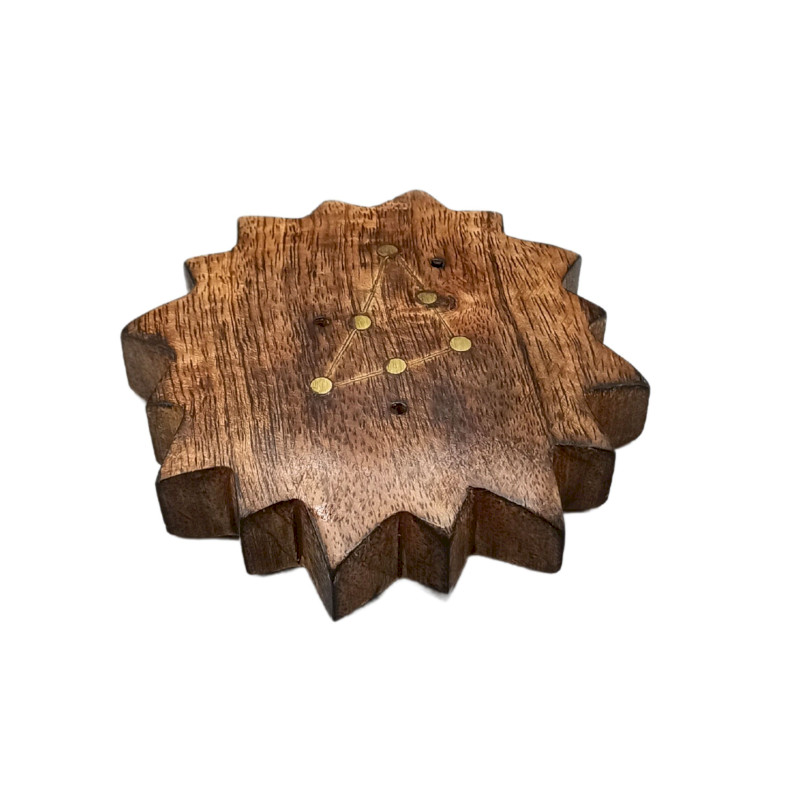 12x Gravírovaný Mosadzný Stojan na Vonné Tyčinky Znamenie Zverokruhu -