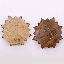 12x Gravírovaný Mosadzný Stojan na Vonné Tyčinky Znamenie Zverokruhu -