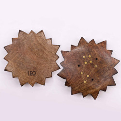 12x Gravírovaný Mosadzný Stojan na Vonné Tyčinky Znamenie Zverokruhu -