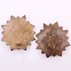 12x Gravírovaný Mosadzný Stojan na Vonné Tyčinky Znamenie Zverokruhu -