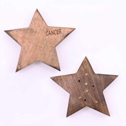 12x Gravírovaný Mosadzný Stojan na Vonné Tyčinky Znamenie Zverokruhu -