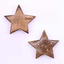 12x Gravírovaný Mosadzný Stojan na Vonné Tyčinky Znamenie Zverokruhu -