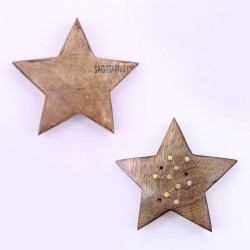 12x Gravírovaný Mosadzný Stojan na Vonné Tyčinky Znamenie Zverokruhu -