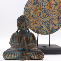 Budha Feng Shui Set - Kvetinová Mandala - Modrý