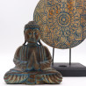 Budha Feng Shui Set - Kvetinová Mandala - Modrý