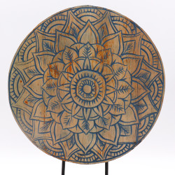 Budha Feng Shui Set - Kvetinová Mandala - Modrý