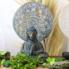 Budha Feng Shui Set - Kvetinová Mandala - Modrý