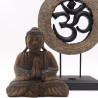 Budha Feng Shui Set - Om - Šedo - Čierny