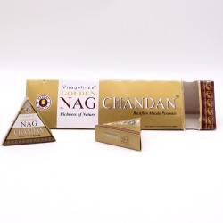 12x 42g Jumbo Golden Nag Vonné Kužele Tečúci Dym - Chandan