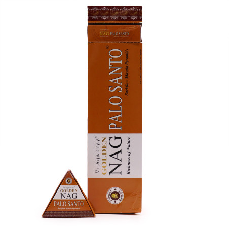 12x 42g Jumbo Golden Nag Vonné Kužele Tečúci Dym - Palo Santo