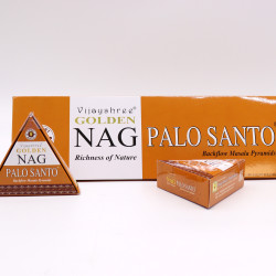 12x 42g Jumbo Golden Nag Vonné Kužele Tečúci Dym - Palo Santo
