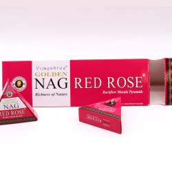 12x 42g Jumbo Golden Nag Vonné Kužele Tečúci Dym - Červená Ruža