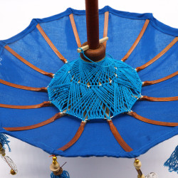Bali Slnečník - Bavlna - Modrý Dekor - 40cm