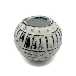 Hlinený Grécky Kvetináč- Krémový 10 cm