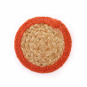 Prírodné Prestieranie - Juta a Bavlna 10 cm (sada 4 ks) - Tehlový Okra