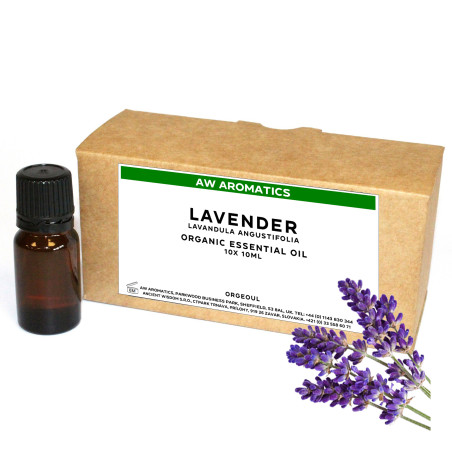 10x Levanduľa Bio Esenciálny Olej 10ml - Bez Etikety