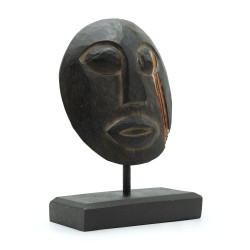 Dekoratívna Maska Timor Tribal - Čierna 27x20cm