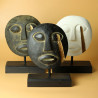 Dekoratívna Maska Timor Tribal – Biela 27x20cm