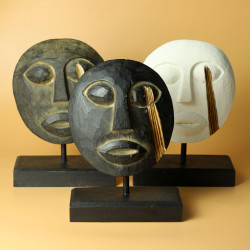 Dekoratívna Maska Timor Tribal - Antická 27x20cm