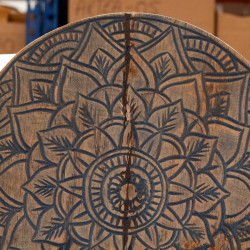 Budha Feng Shui Set - Kvetinová Mandala - Modry - Poškodený