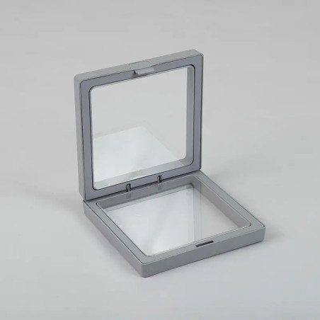 10x Stredný 3D Rámik s Flexibilnou Fóliou 9x9cm - Šedý