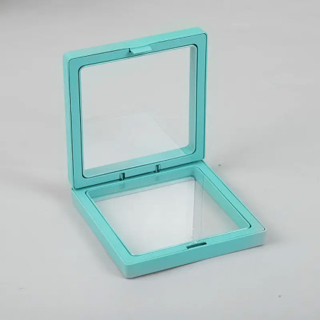 10x Stredný 3D Rámik s Flexibilnou Fóliou 9x9cm - Modrozelený