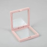 10x Stredný 3D Rámik s Flexibilnou Fóliou 9x9cm - Ružový