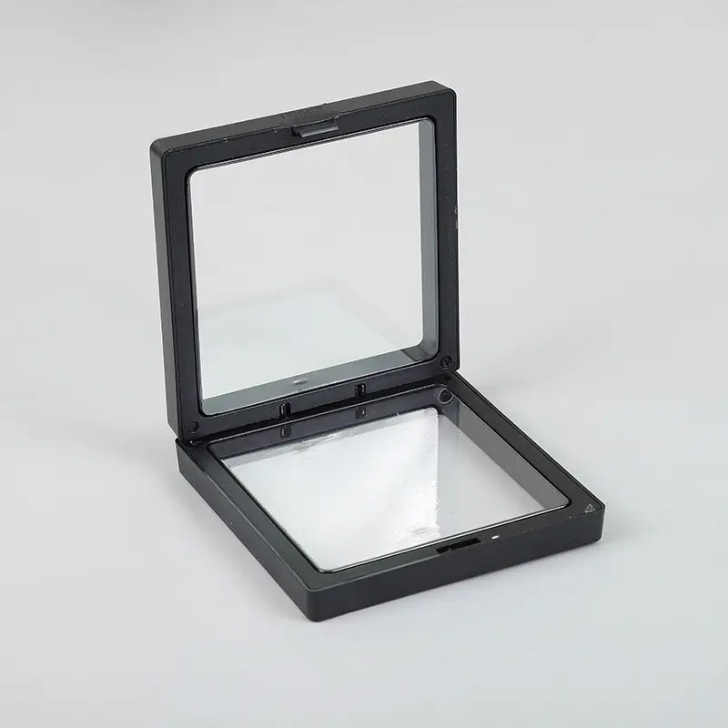 10x Veľký 3D Rámik s Flexibilnou Fóliou 11x11cm - Čierny