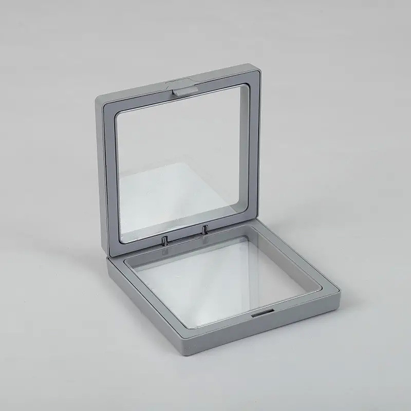10x Veľký 3D Rámik s Flexibilnou Fóliou 11x11cm - Šedý