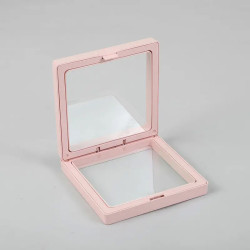 10x Veľký 3D Rámik s Flexibilnou Fóliou 11x11cm - Ružový
