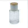 12x Okrúhla Rebrovaná Sprejová Fľaša s Uzáverom 30ml - Biela