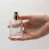 8x Okrúhla Rebrovaná Sprejová Fľaša s Uzáverom 50ml - Modrozelená