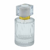 8x Okrúhla Rebrovaná Sprejová Fľaša s Uzáverom 50ml - Biela