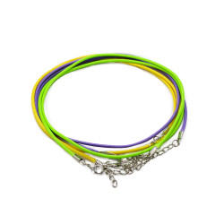 100x Balíček Voskových Šnúrok so Zapínaním - 2mm x 55cm - Mix (10 fari