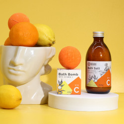 4x Bomba do Kúpeľa s Vitamínom C a Esenciálnymi Olejmi