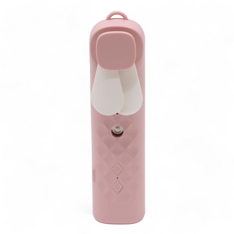Ružový Nano-Hmla Tvárový Ventilátor / Sprej - USB Nabíjateľný