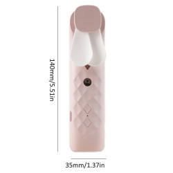 Ružový Nano-Hmla Tvárový Ventilátor / Sprej - USB Nabíjateľný