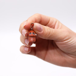 12x Prívesky z Drahých Kameňov - Mini Lebky (12 rôznych) 20x15mm