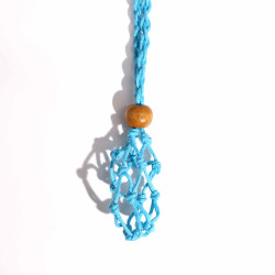 10x Šnúrka na Náhrdelník z Drahých Kameňov 45 cm - Modrá